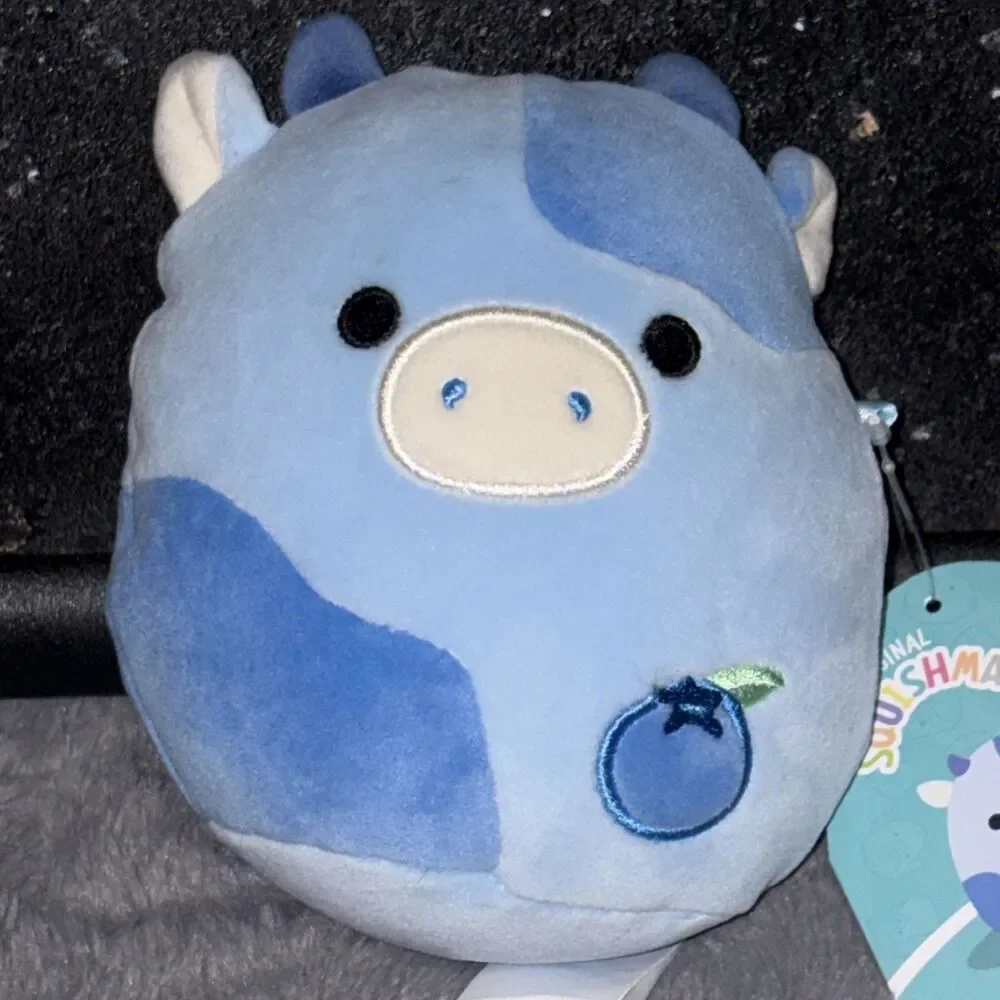 NEW Squishmallows 6” Inch Rutanya The Blueberry Cow Farm Squad Squishmallow